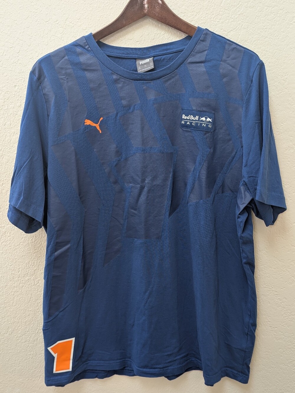 Puma Red Bull Racing Special Edition Blue T-shirt W/ #1 Graphic. Size XXL
